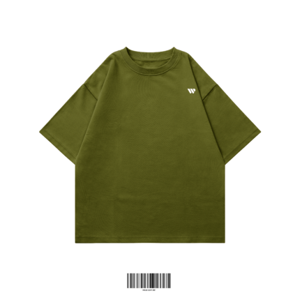 Drop Shoulder Oversized T-Shirt - Olive | WEAR