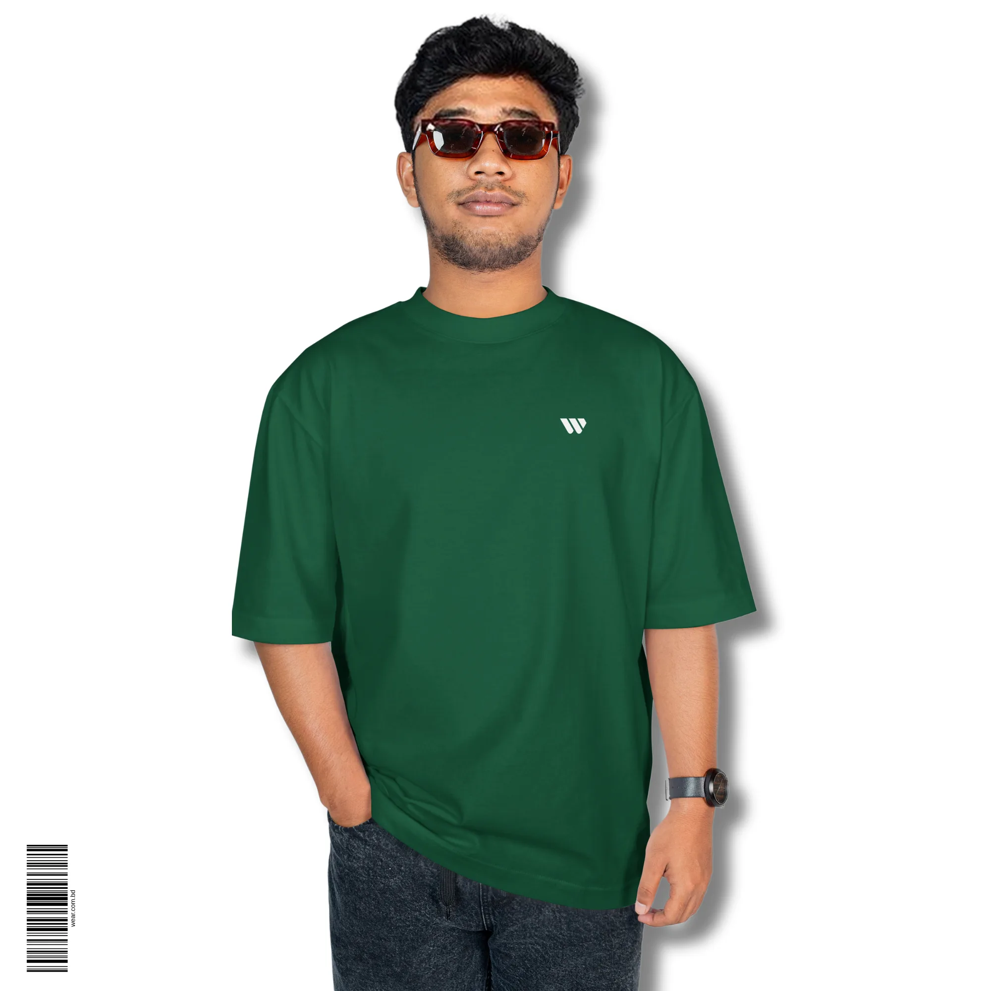 Wear Signature Oversized Tee - Green - Image 1