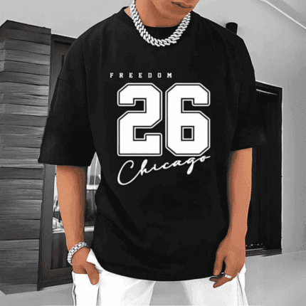 Premium Drop Shoulder Tee- Chicago 26