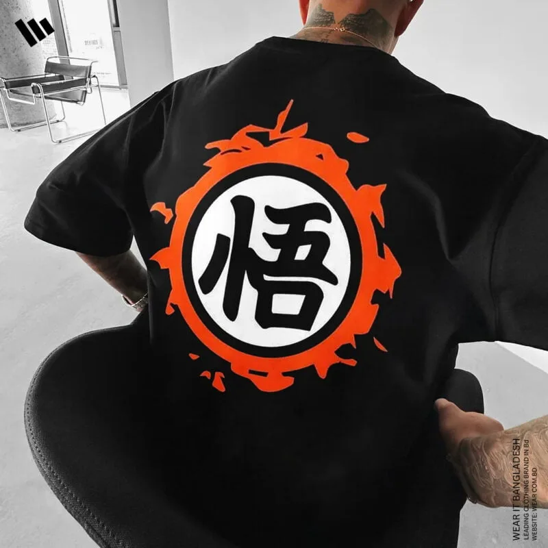 Goku Kanji T-Shirt in Bangladesh – Dragon Ball Z Anime Shirt