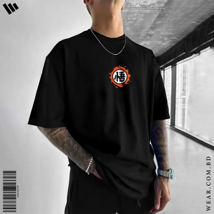 Goku Kanji Oversized T-Shirt – WEAR - Image 2