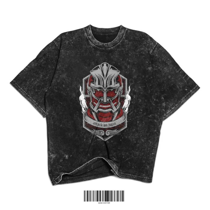 Acid-Wash Oversized T-Shirt - AOT - Image 1