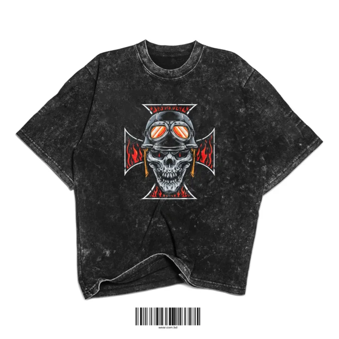 Acid-Wash Oversized T-Shirt - Image 1