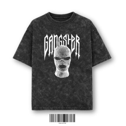 Oversized Washed T-Shirt – Gangster