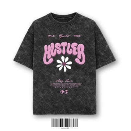 Oversized Washed T-Shirt – Hustler
