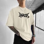 Minimalist Oversized T-Shirt - HATE