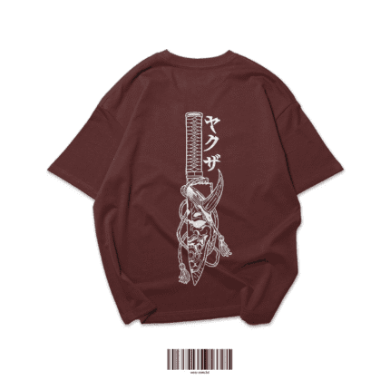 WEAR "Yakuza Blade" Oversized Coffee T-Shirt