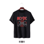 AC/DC “I Wanna Rock & Roll” Black Cotton T-Shirt
