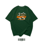 Bottle Green Oversized T-Shirt – “I Need Money, Not A Friend”