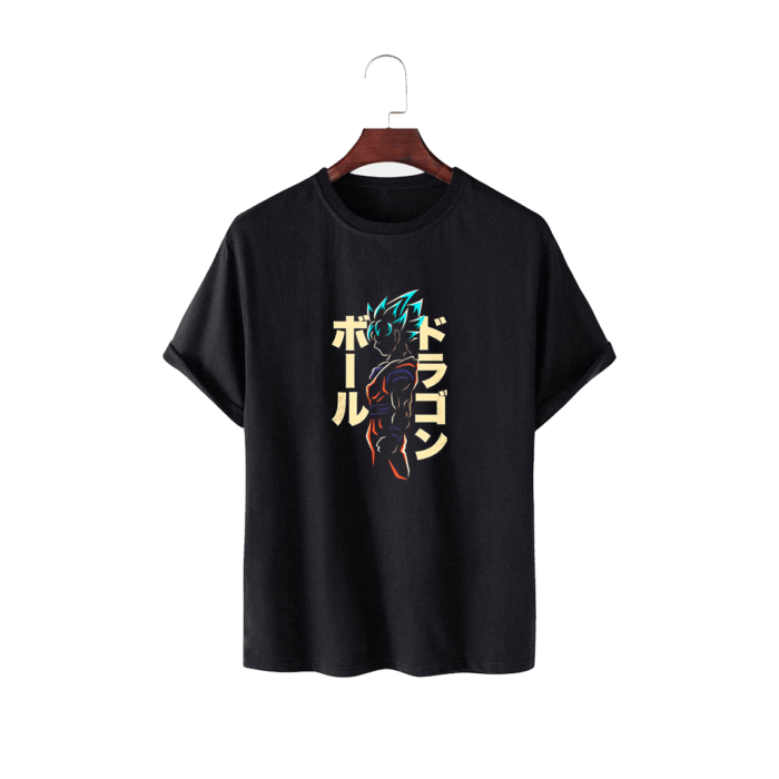 Goku Anime Cotton T-Shirt – Dragon Ball Inspired Design - Image 1