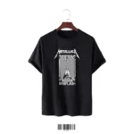 Whiplash Black Cotton T-Shirt