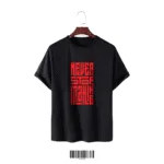 Black Cotton T-Shirt – “NEVER STOP MAKING”