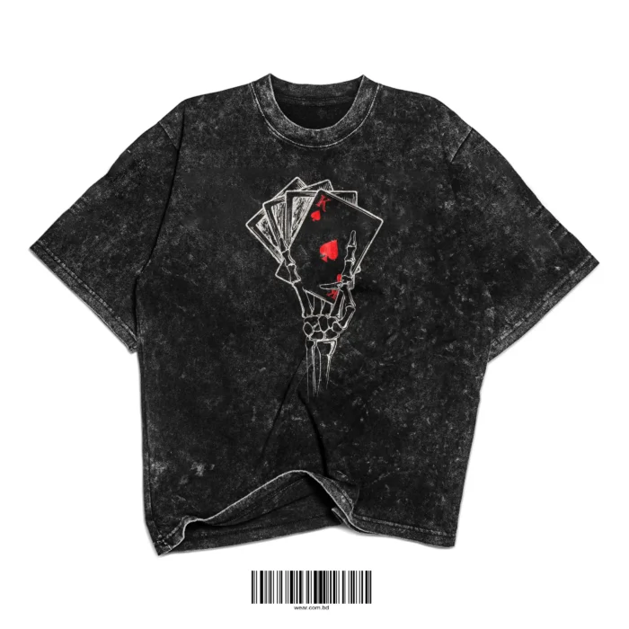 Playing Cards Washed T-Shirt - Image 1