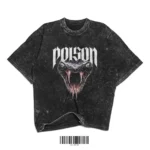 Poison Black Washed Oversized T-Shirt