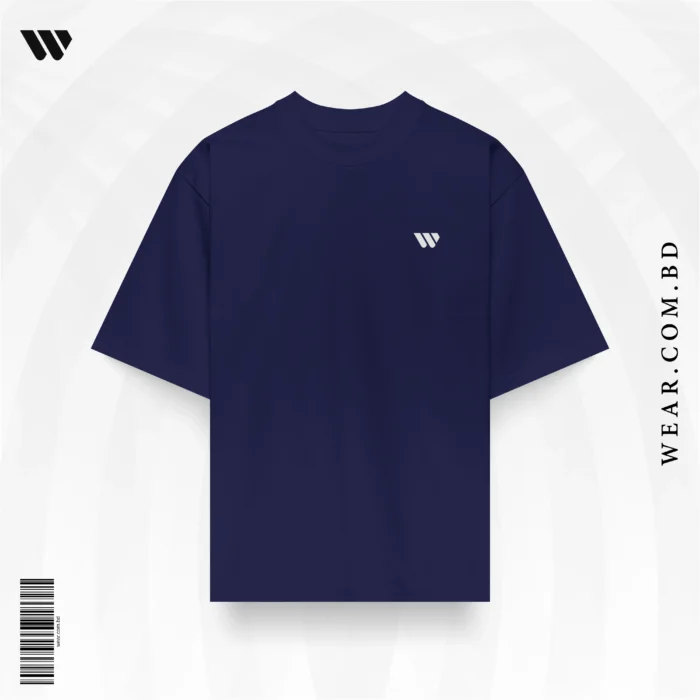 Drop Shoulder T-Shirt - Midnight Sapphire - Image 1