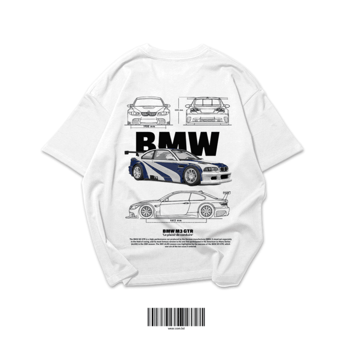 BMW M3 GTR T-Shirt - Premium Car Design l WEAR - Image 1