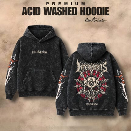 Infermortis 'Final Fate' Acid Wash Hoodie