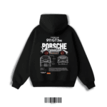 High-quality 350 GSM fleece hoodie featuring Porsche 911 GT3 RS blueprint artwork. No shrinkage, no bobbling. Perfect for car enthusiasts.