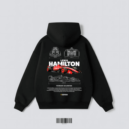 F1 Champion Racing Hoodie – Premium Black Motorsport