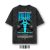 Turquoise Racing Edition Acid Wash Oversized T-Shirt