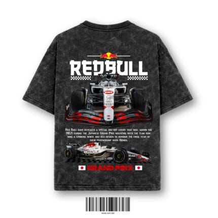Acid Wash Grand Prix Racing Edition Oversized T-Shirt