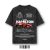 Acid wash black racing inspired oversized t-shirt 230 gsm cotton