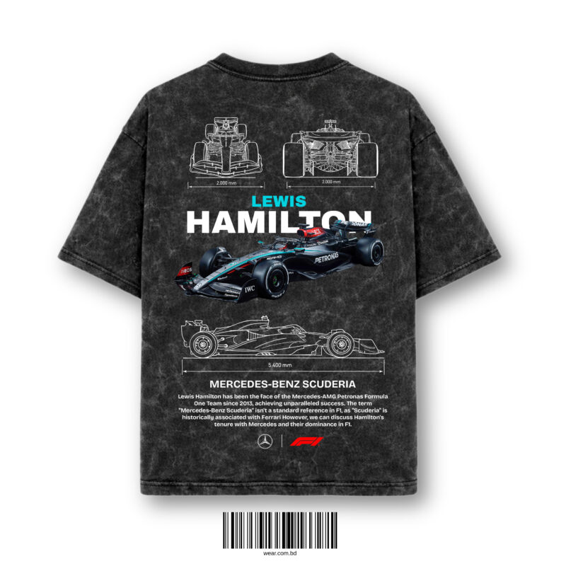 Acid wash racing blueprint oversized t-shirt back print 230 gsm
