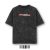 Acid wash black Italian racing inspired oversized t-shirt front design