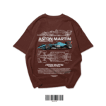 Premium Motorsport Racing T-Shirt – Coffee Brown