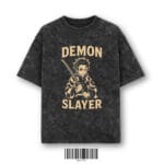 Demon Slayer Tanjiro Acid Wash T-Shirt