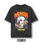 "MADNESS" Acid Wash Oversized T-Shirt – Savage World Edition