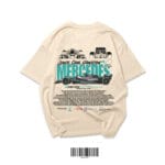 Premium Motorsport Oversized T-Shirt – Cream