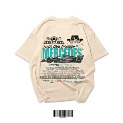 Premium Motorsport Oversized T-Shirt – Cream
