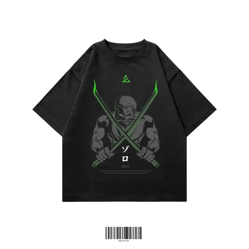 blade master oversized tee black sword graphic streetwear WEAR