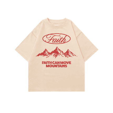 Faith Can Move Mountains Oversized T-Shirt