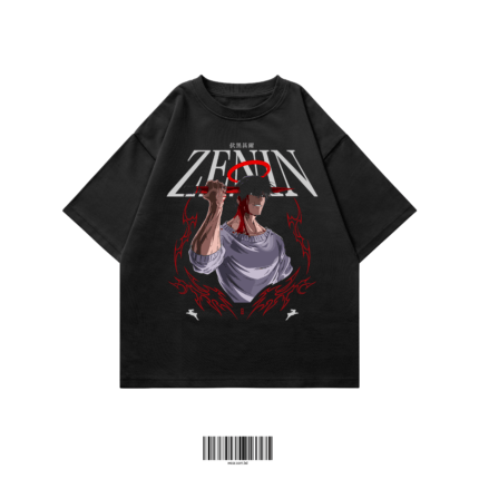 zenin oversized t-shirt black anime graphic WEAR
