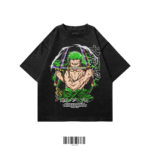 three sword oversized t-shirt black anime streetwear WEAR