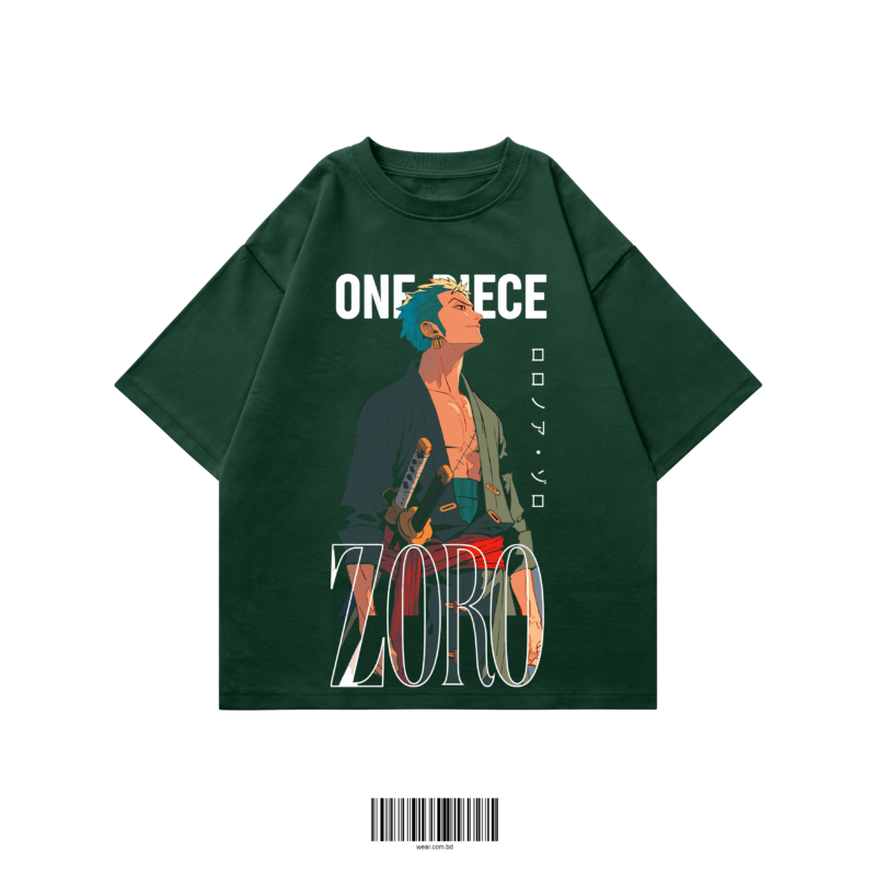 Zoro oversized t-shirt Bangladesh green premium 220 GSM WEAR