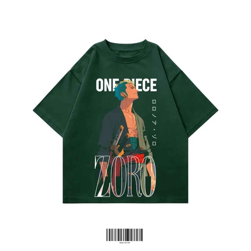 Zoro oversized t-shirt Bangladesh green premium 220 GSM WEAR