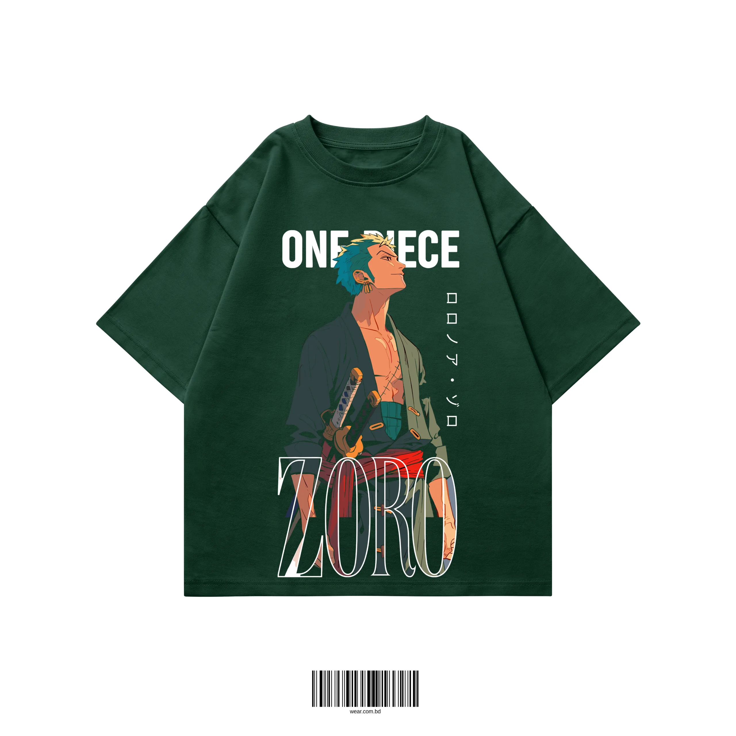 Zoro oversized t-shirt Bangladesh green premium 220 GSM WEAR