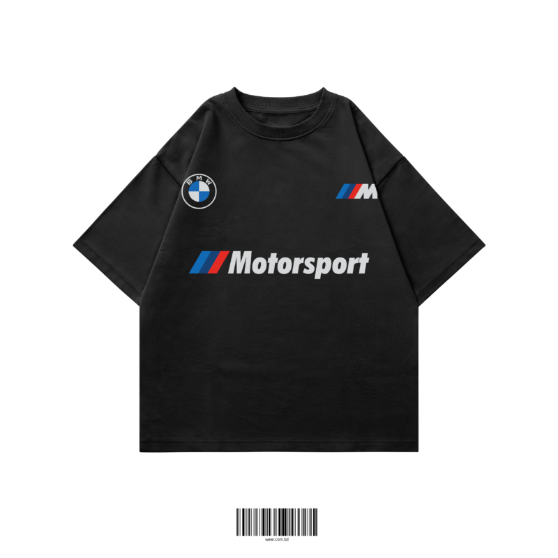 Black BMW Motorsport premium oversized t-shirt