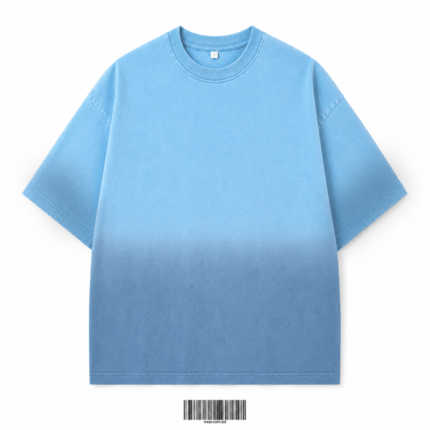 Deep Dye Washed Oversized T-Shirt – Ocean Blue