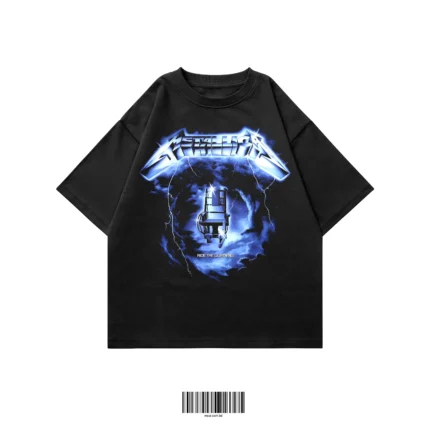 Metallica Ride The Lightning oversized t-shirt with vintage rock graphic print