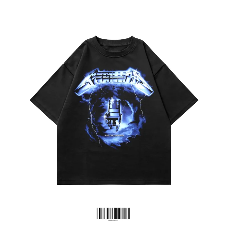 Metallica Ride The Lightning oversized t-shirt with vintage rock graphic print