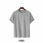 Basic Grey Melange Cotton T-Shirt 175 GSM by WEAR