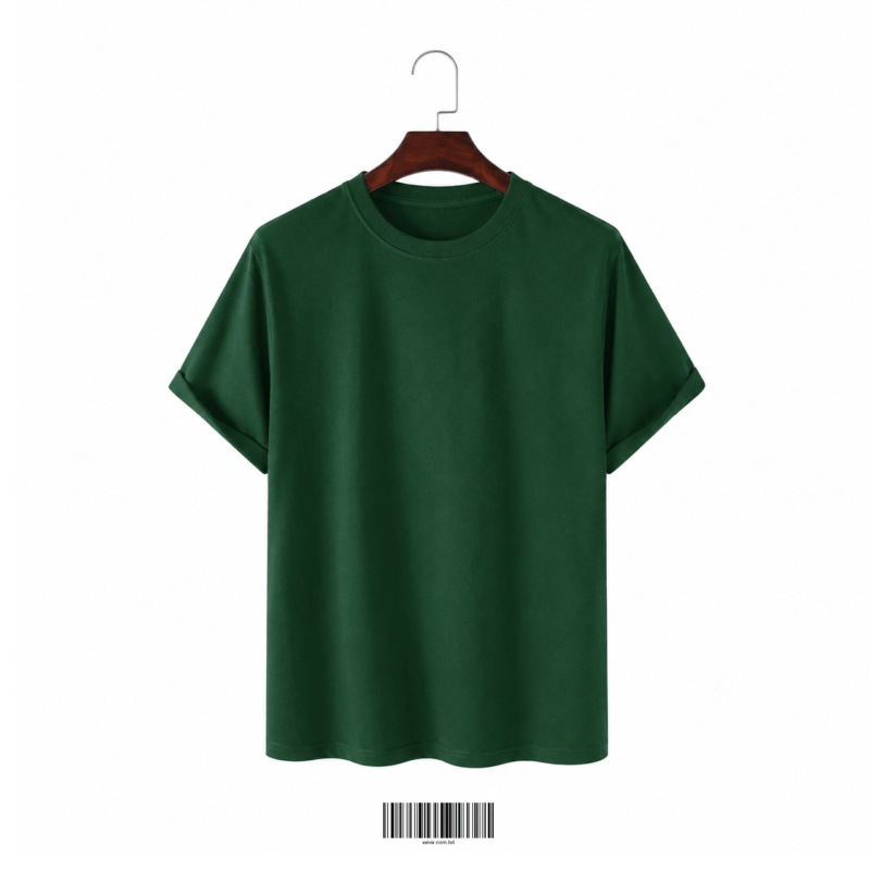 Dark Green T-Shirt 175 GSM regular fit by WEAR