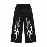Phantom Flame Baggy Sweatpants | Minimal Streetwear